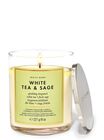 White Tea & Sage Signature Single Wick Candle image number null