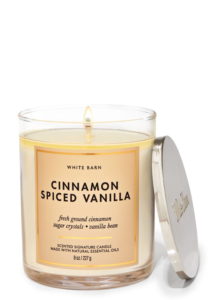 Cinnamon Spiced Vanilla Signature Single Wick Candle 招牌單芯蠟燭