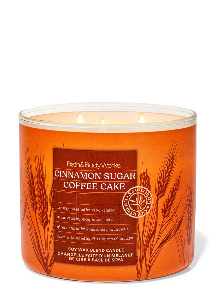 Cinnamon Sugar Coffee Cake 3-Wick Candle 三芯蠟燭