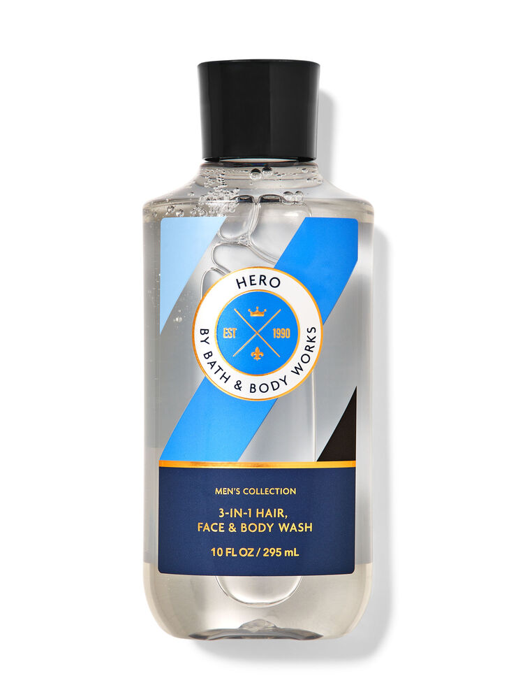 Hero 3-in-1 Hair, Face & Body Wash 三合一洗髮洗面沐浴露