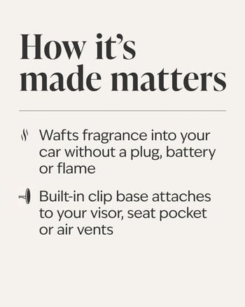 Leather Stitched Car Fragrance Holder 汽車香氛架