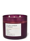 Blush Amber & Peony 3-Wick Candle image number null