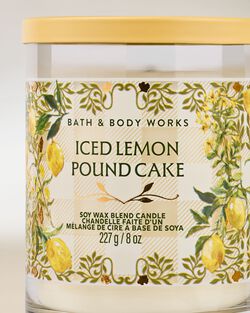 Iced Lemon Pound Cake Single Wick Candle image number null