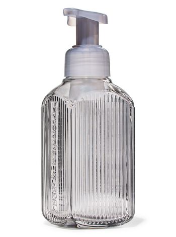 Gray Vertical Lines Gentle & Clean Foaming Hand Soap Dispenser 溫和泡泡潔手液座