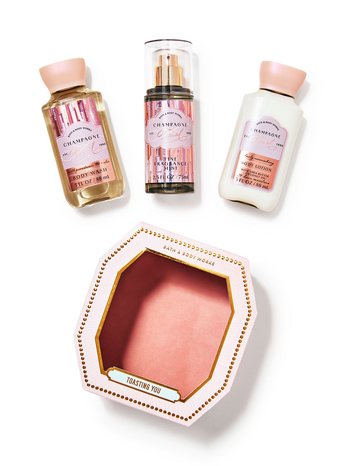Shop Champagne Toast Mini Gift Box Set | HK Bath & Body Works