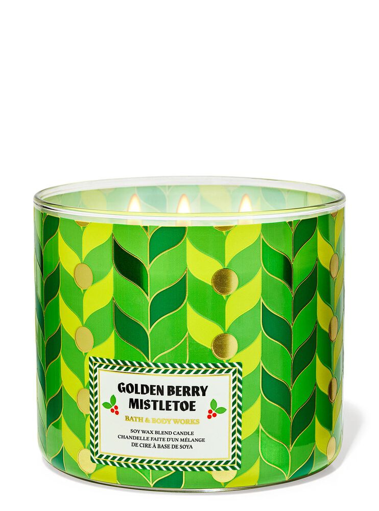 Golden Berry Mistletoe 3-Wick Candle 三芯蠟燭