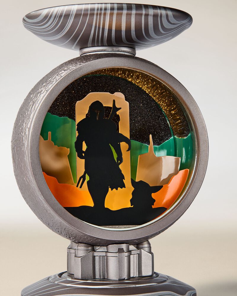 The Mandalorian Light-Up Pedestal 3-Wick Candle Holder 三芯蠟燭臺