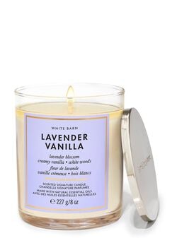 Lavender Vanilla Signature Single Wick Candle image number null