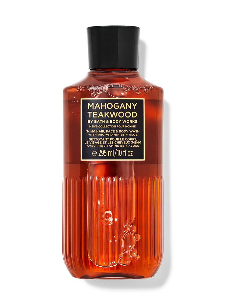Mahogany Teakwood 3-in-1 Hair, Face & Body Wash 三合一洗頭水、洗面奶和沐浴露