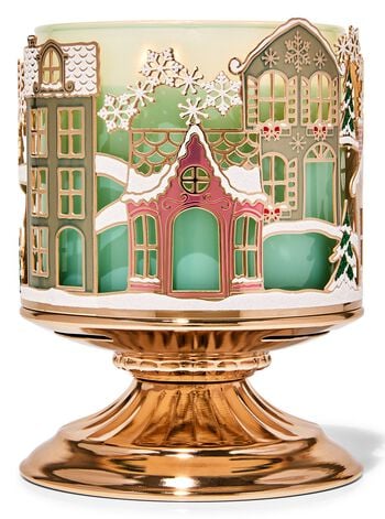 Village Scene 3-Wick Candle Holder 三芯蠟燭臺
