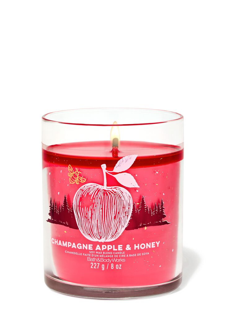 Champagne Apple & Honey Signature Single Wick Candle 單芯蠟燭