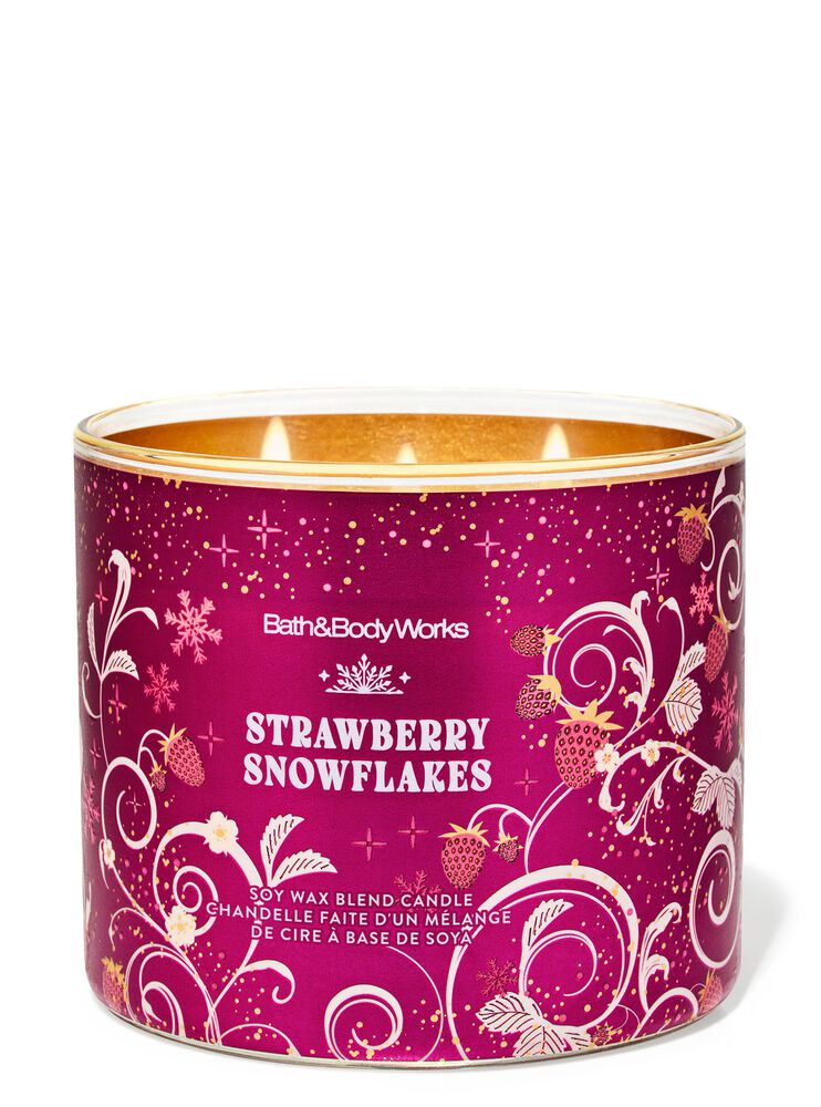 Strawberry Snowflakes 3-Wick Candle 三芯蠟燭