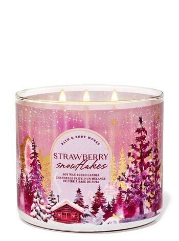 Strawberry Snowflakes 3-Wick Candle 三芯蠟燭