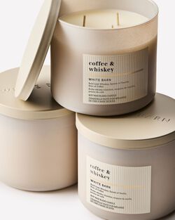 Coffee & Whiskey 3-Wick Candle image number null