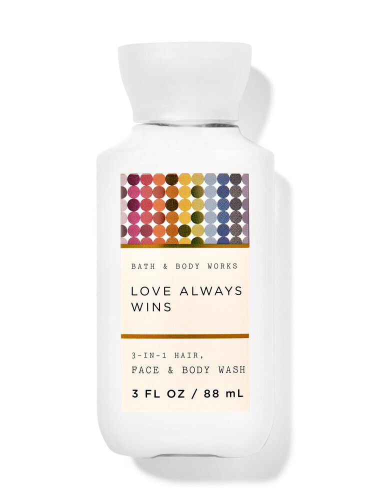 Love Always Wins Travel Size 3-in-1 Hair, Face & Body Wash 旅行裝三合一洗髮洗面沐浴露
