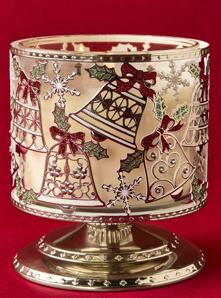 Bling Bells 3-Wick Candle Holder 3-Wick Candle Holder