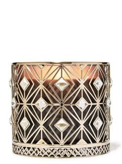 Diamond Bling 3-Wick Candle Holder