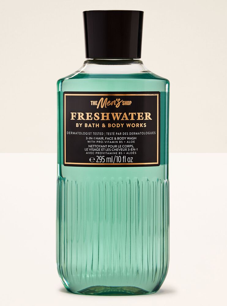 Freshwater 3-in-1 Hair, Face & Body Wash 三合一洗頭水、洗面奶和沐浴露