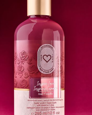 Inspire Love: Rose + Vanilla Body Wash & Foam Bath Body Wash & Foam Bath