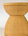 Woven Pedestal 3-Wick Candle Holder image number null
