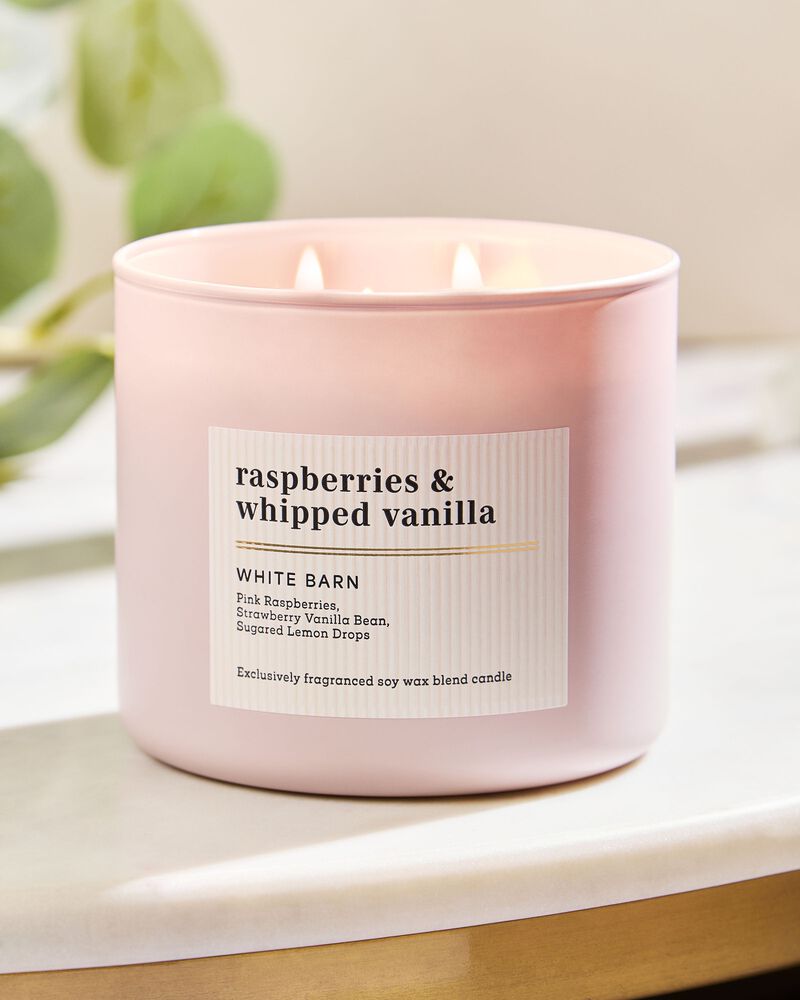 Raspberries & Whipped Vanilla 3-Wick Candle 三芯蠟燭