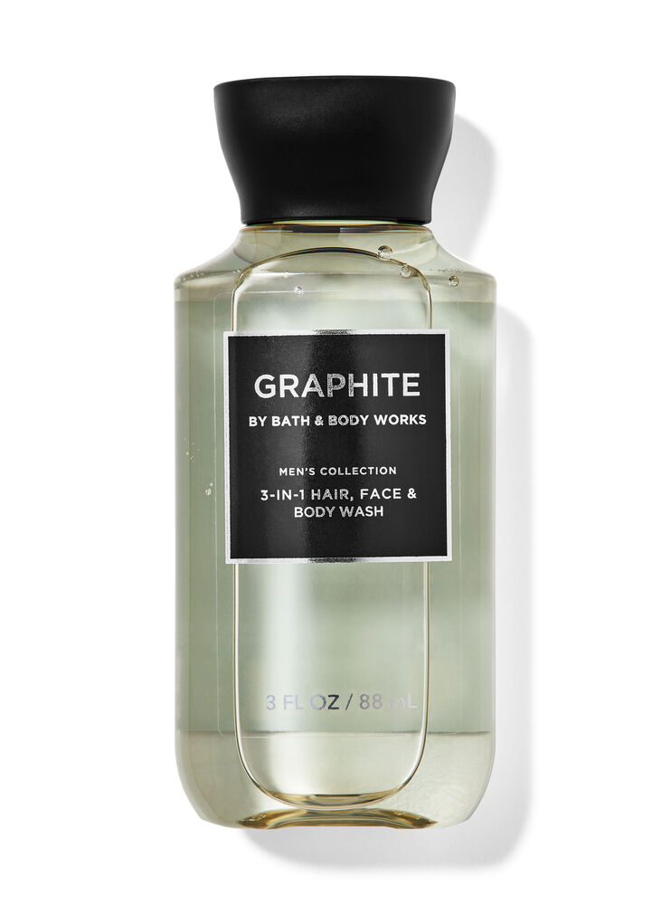Graphite Travel Size 3-in-1 Hair, Face & Body Wash 旅行裝三合一洗髮洗面沐浴露
