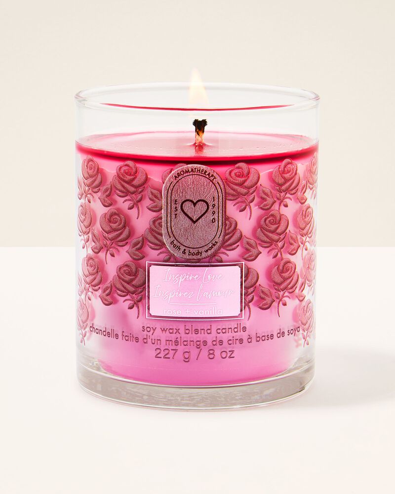 Inspire Love - Rose + Vanilla Single Wick Candle 單芯蠟燭