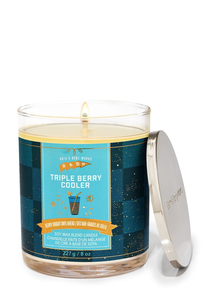 Triple Berry Cooler Single Wick Candle Single Wick Candle