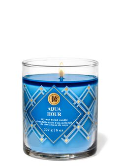 Aqua Hour Single Wick Candle