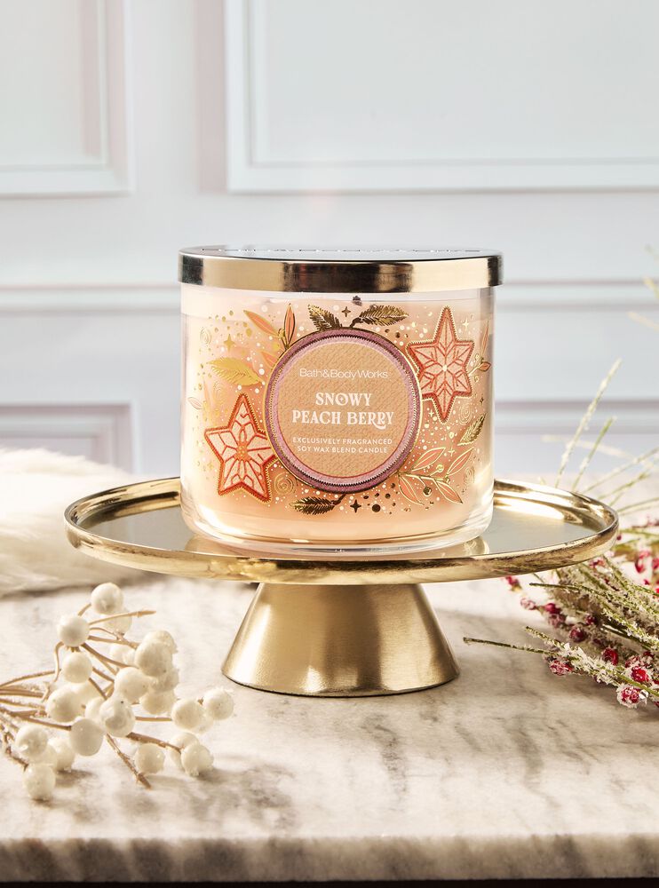 Snowy Peach Berry 3-Wick Candle 三芯蠟燭