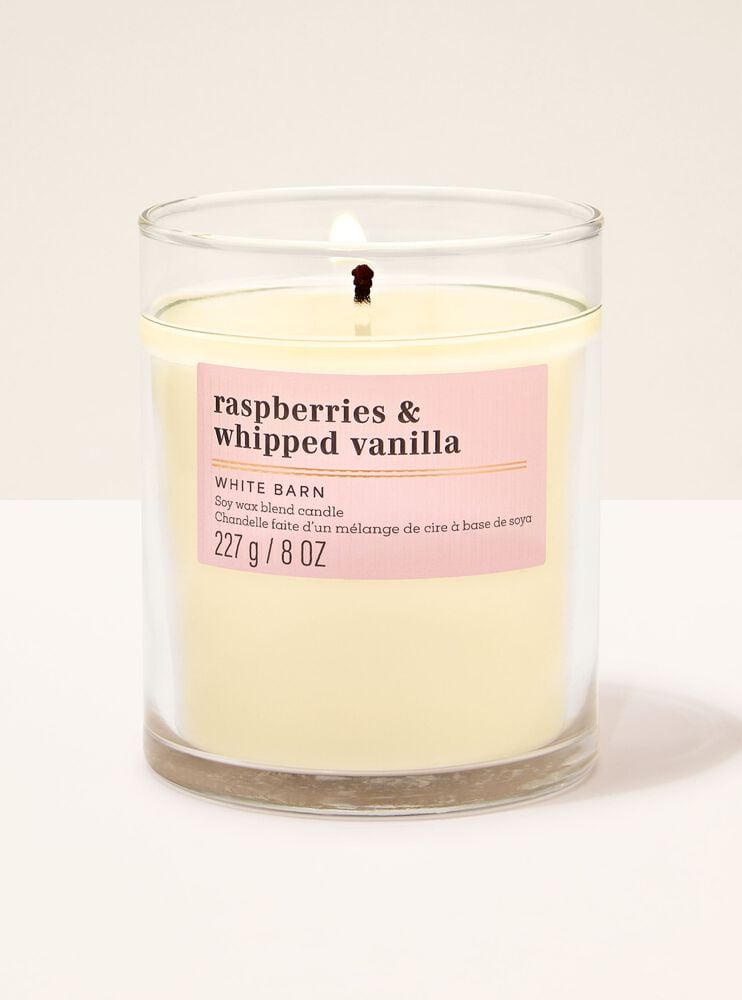 Raspberries & Whipped Vanilla Single Wick Candle 單芯蠟燭