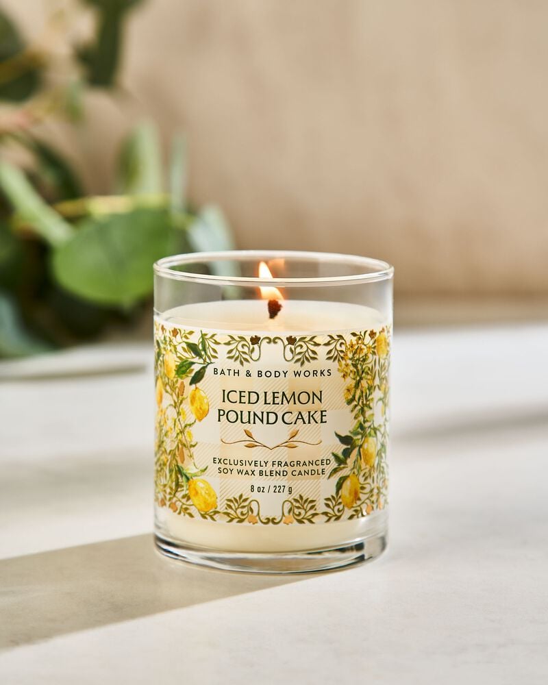 Iced Lemon Pound Cake Single Wick Candle Single Wick Candle