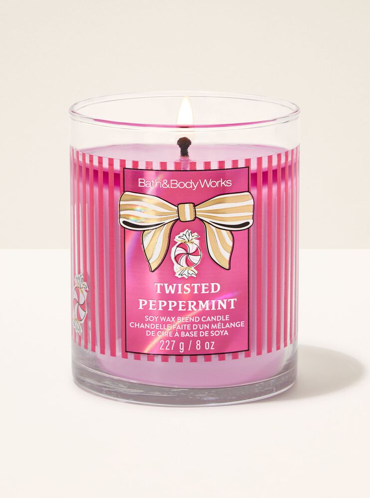 Twisted Peppermint Single Wick Candle 單芯蠟燭
