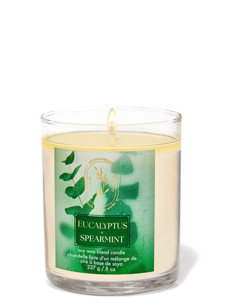 Eucalyptus Spearmint Single Wick Candle 單芯蠟燭
