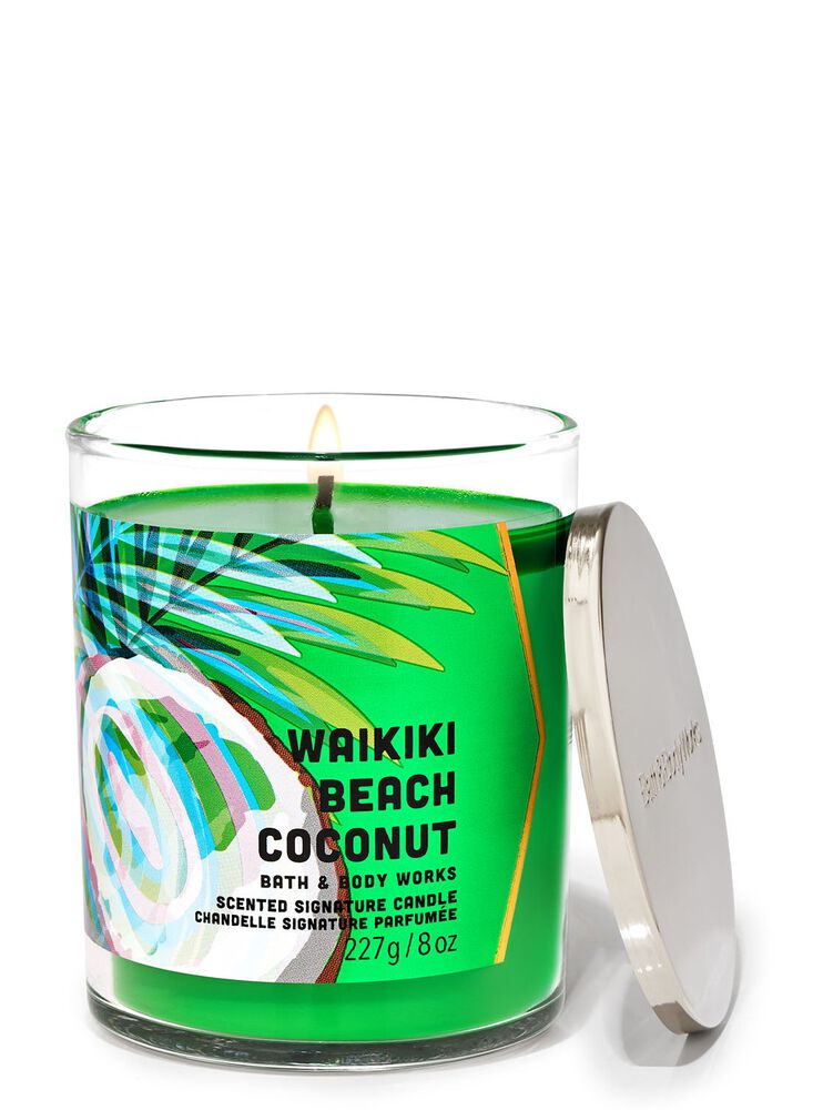 Waikiki Beach Coconut Signature Single Wick Candle 招牌單芯蠟燭