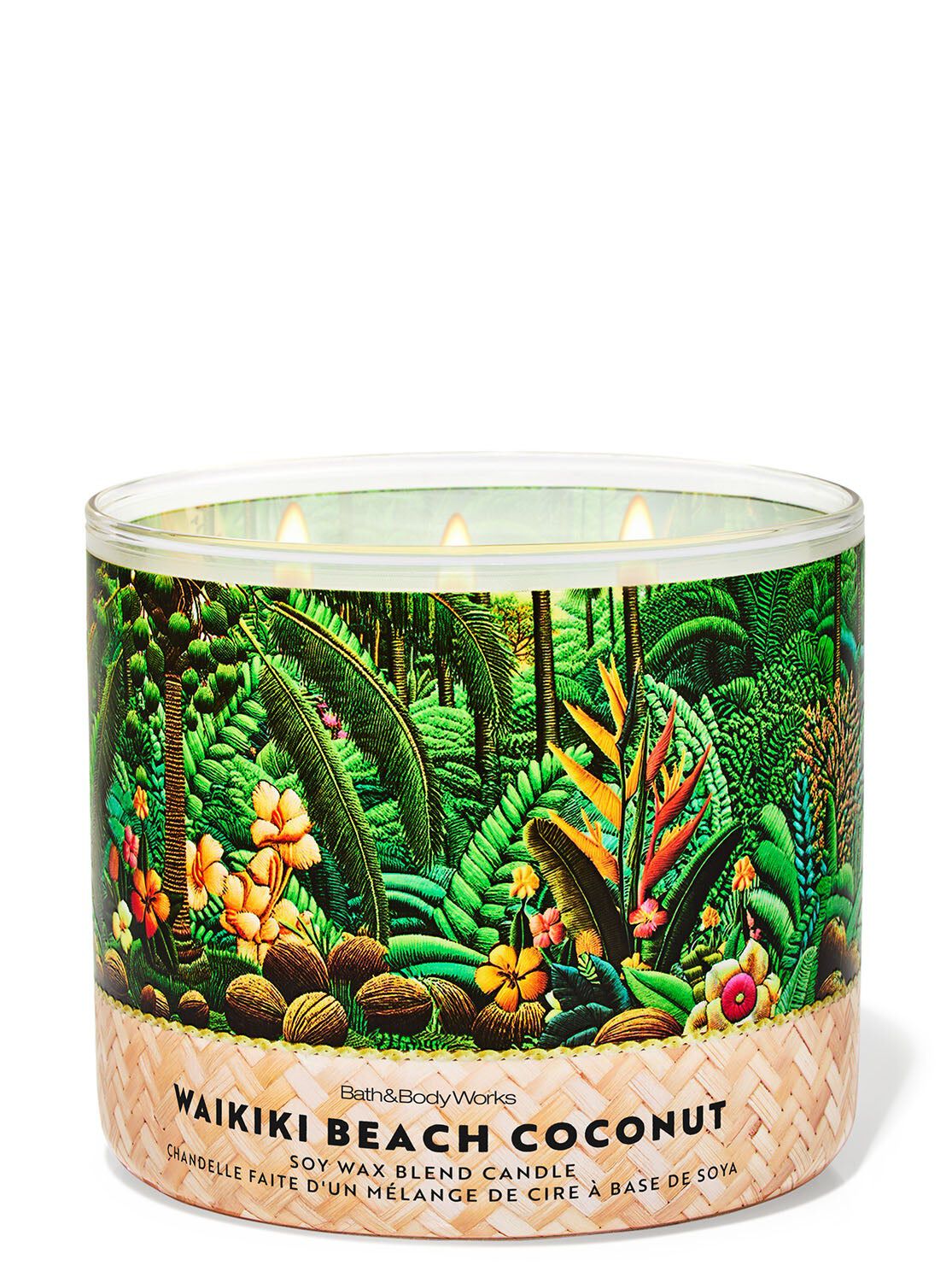 Shop Waikiki Beach Coconut 3-Wick Candle | HK Bath & Body Works