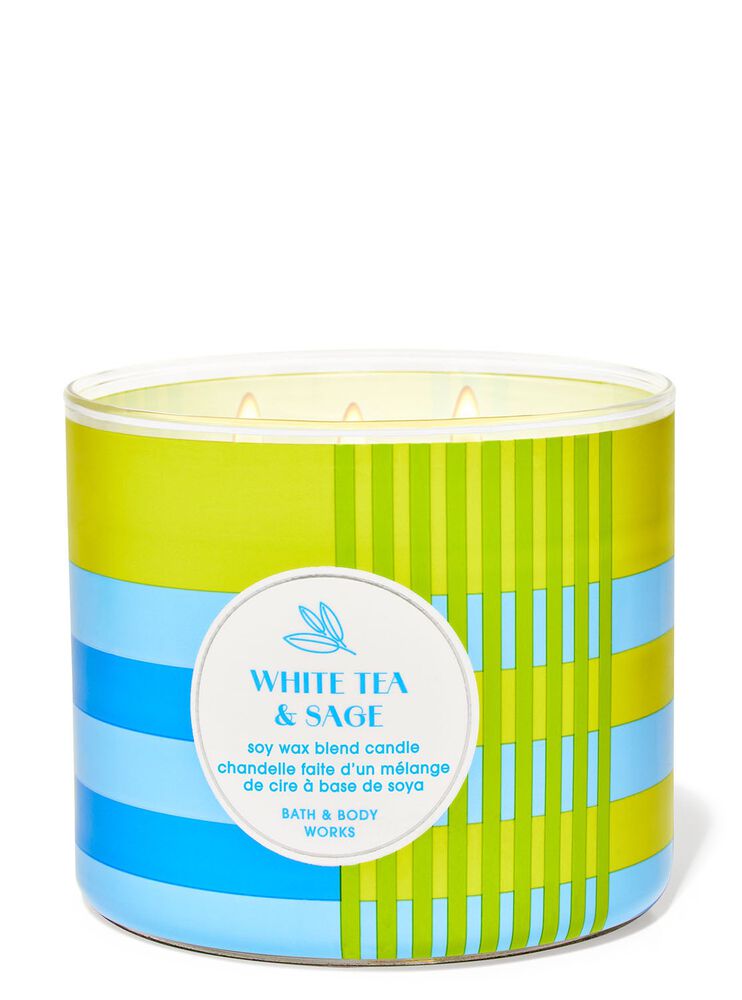 White Tea & Sage 3-Wick Candle 三芯蠟燭