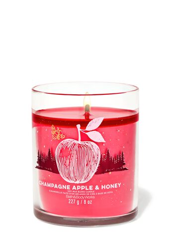 Champagne Apple & Honey Signature Single Wick Candle 單芯蠟燭
