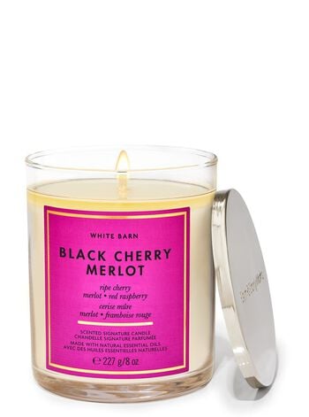 Black Cherry Merlot Signature Single Wick Candle 招牌單芯蠟燭