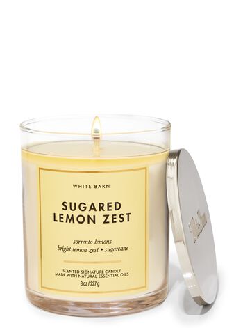 Sugared Lemon Zest Signature Single Wick Candle 招牌單芯蠟燭