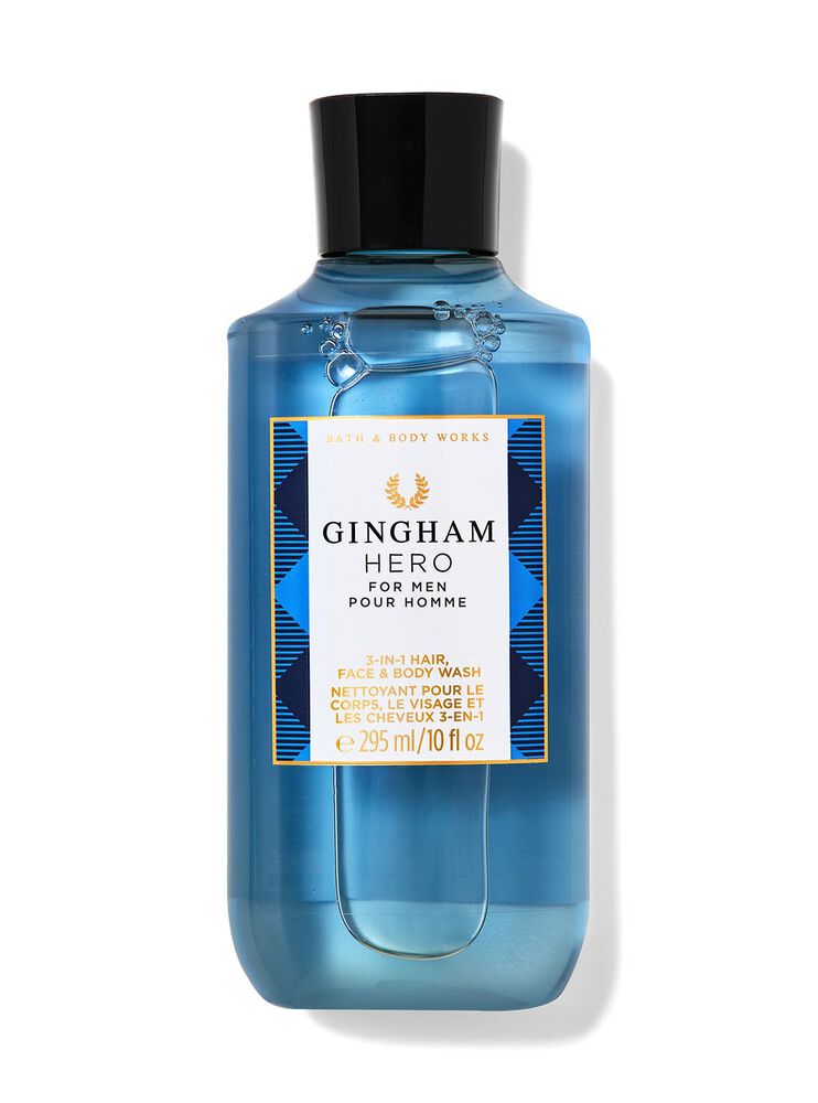 Gingham Hero 3-in-1 Hair, Face & Body Wash 三合一洗髮洗面沐浴露