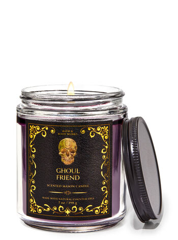 Ghoul Friend Mason Single Wick Candle 梅森罐裝單芯蠟燭