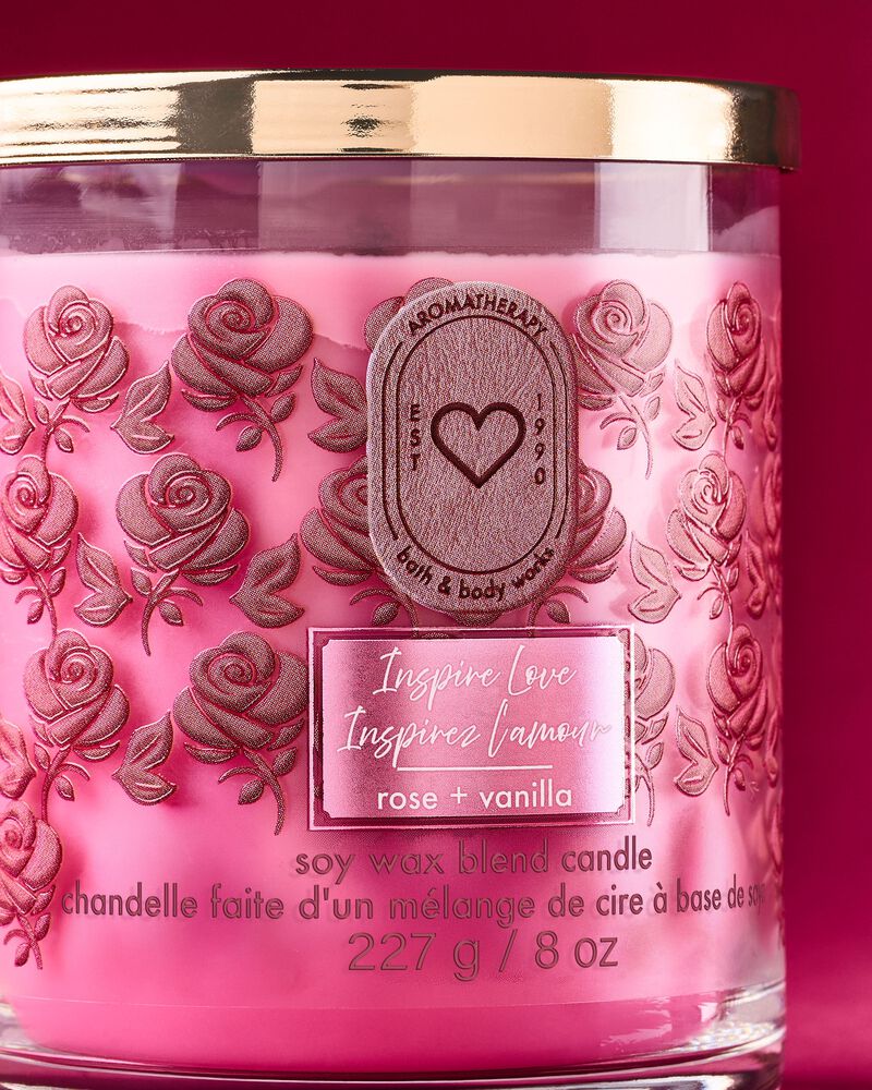 Inspire Love - Rose + Vanilla Single Wick Candle 單芯蠟燭