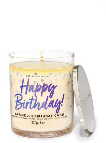 Sprinkled Birthday Cake Signature Single Wick Candle 招牌單芯蠟燭
