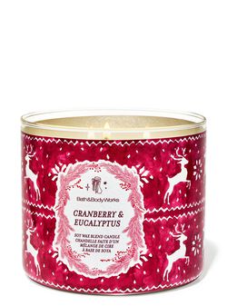 Cranberry & Eucalyptus 3-Wick Candle