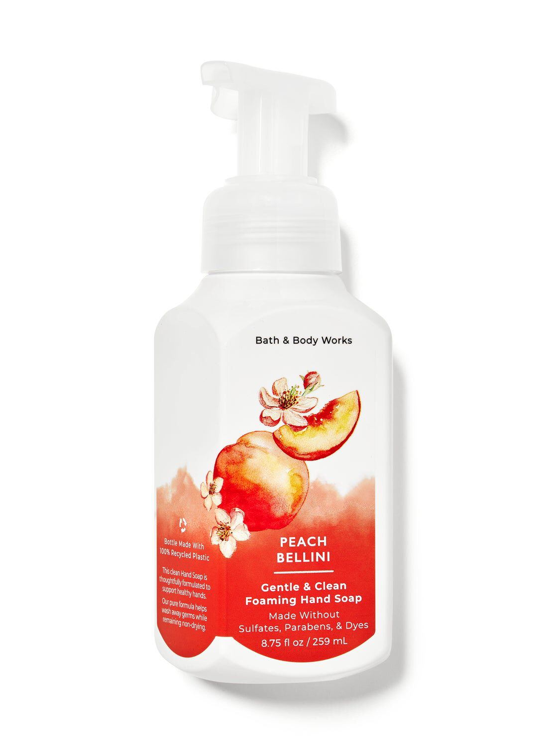 Shop Peach Bellini Gentle & Clean Foaming Hand Soap | Bath & Body
