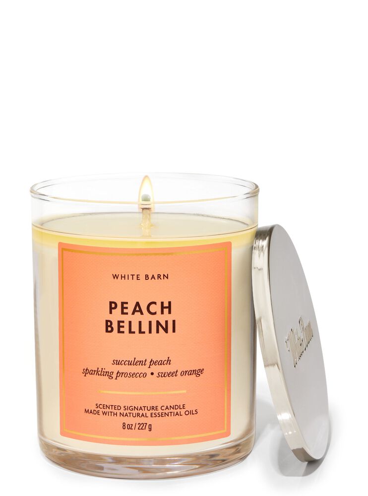 Peach Bellini Signature Single Wick Candle 單芯蠟燭