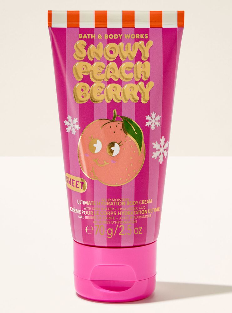 Snowy Peach Berry Travel Size Ultimate Hydration Body Cream 旅行裝極緻保濕身體乳霜