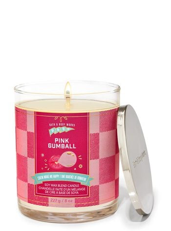 Pink Gumball Single Wick Candle Single Wick Candle