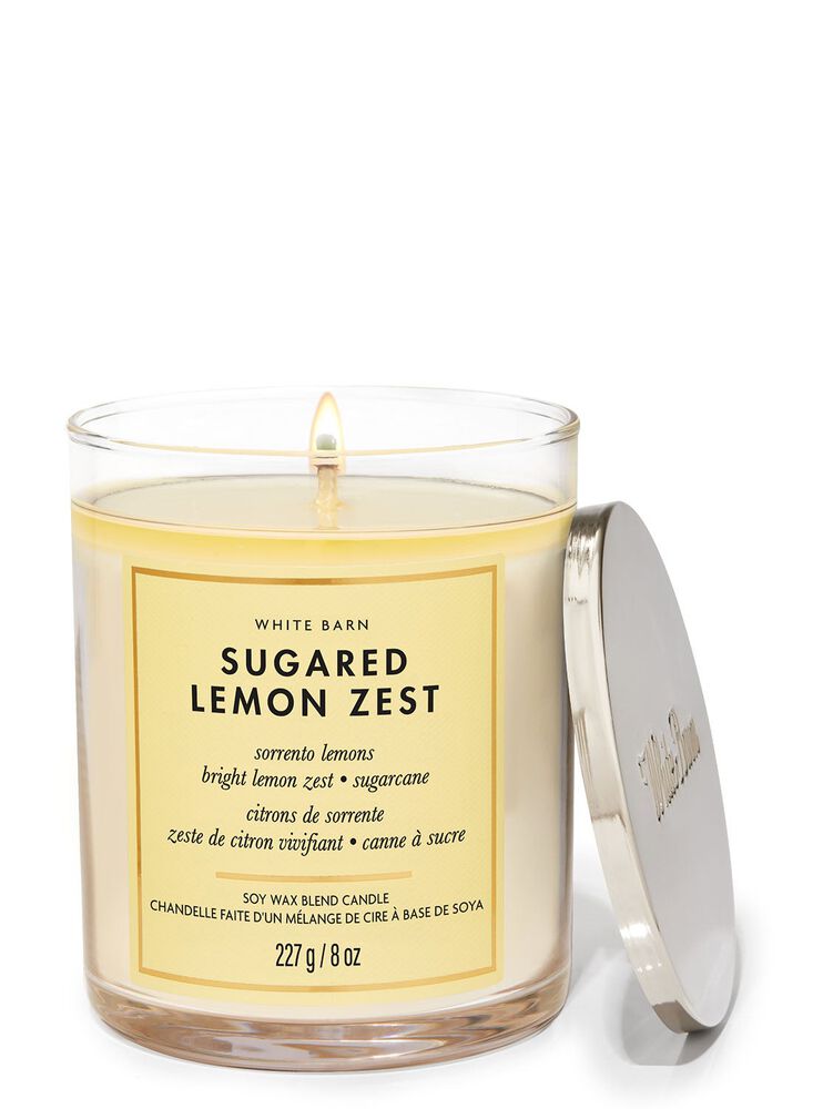 Sugared Lemon Zest Single Wick Candle 單芯蠟燭